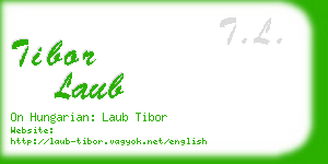 tibor laub business card